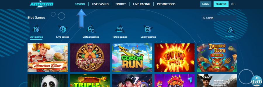 Anonym Bet casino spellen