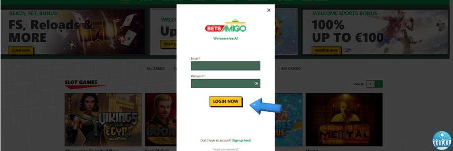 Bets Amigo casino inloggen