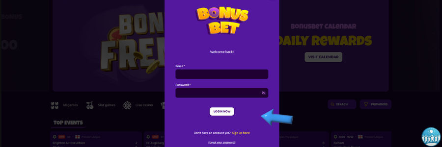 BonusBet casino inloggen