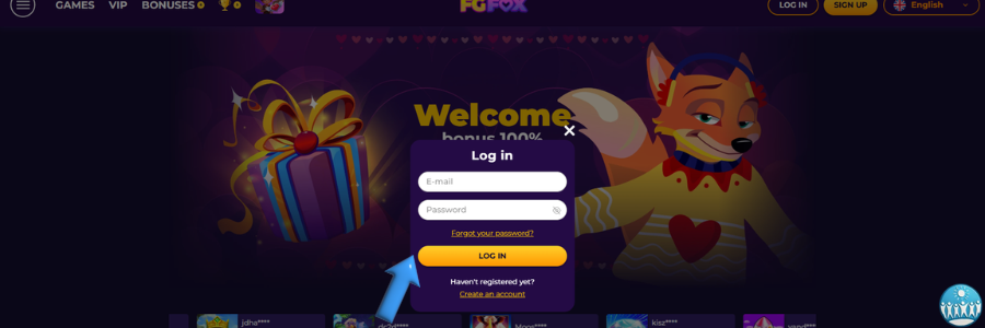 Fgfox Casino login