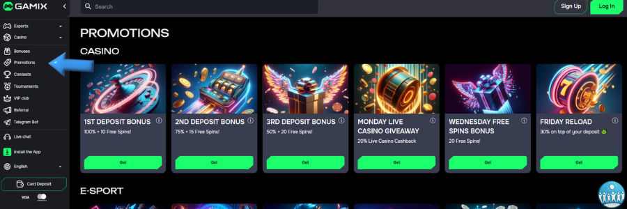 Gamix casino bonus