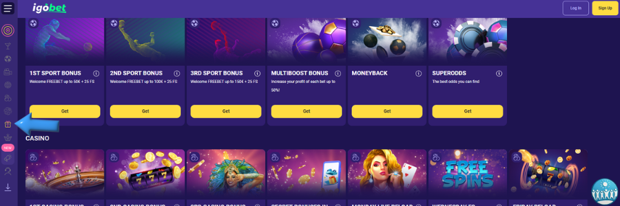 Igo.bet casino bonus