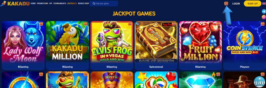 Kakadu Casino spellen
