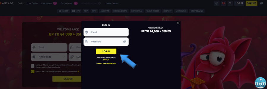 Voltslot Casino login