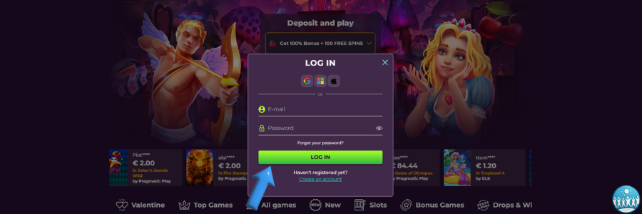 WizeBets Casino login