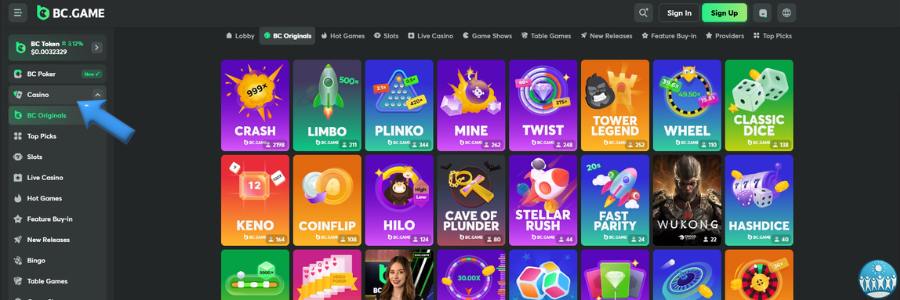 BC.Game casino slot