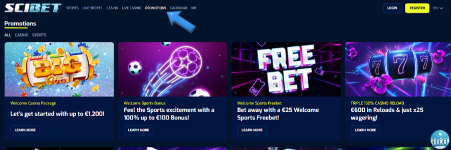 Scibet casino bonus