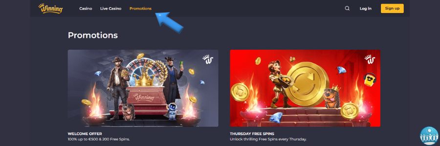 Winning casino bonus