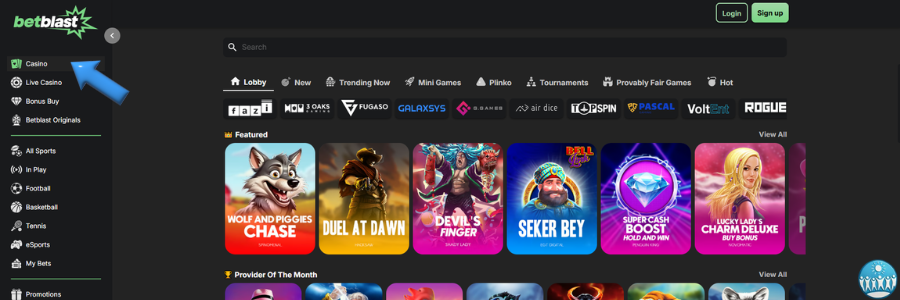 BetBlast casino slot