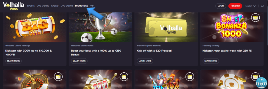 Valhallawins casino bonus