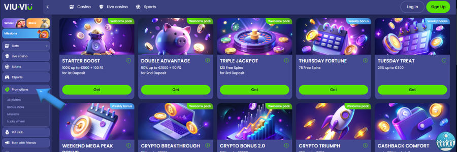 Viu Viu casino bonus