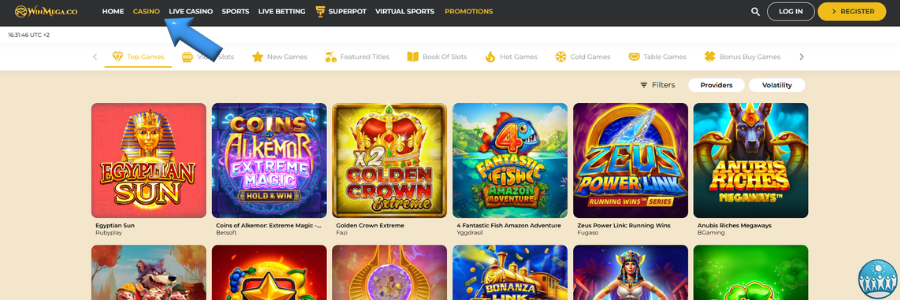 WinMega casino slot